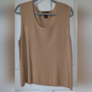 Mirasol Vintage‎ Tan Sleeveless Women's Top 0055